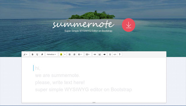 小巧强大的Web富文本编辑器summernote使用分享
